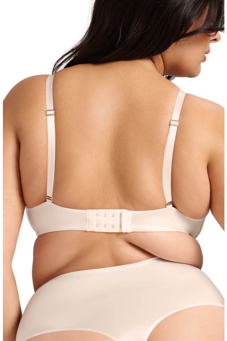 Smooth Satin Luxe Lift Bra, Alternate, color, Champagne