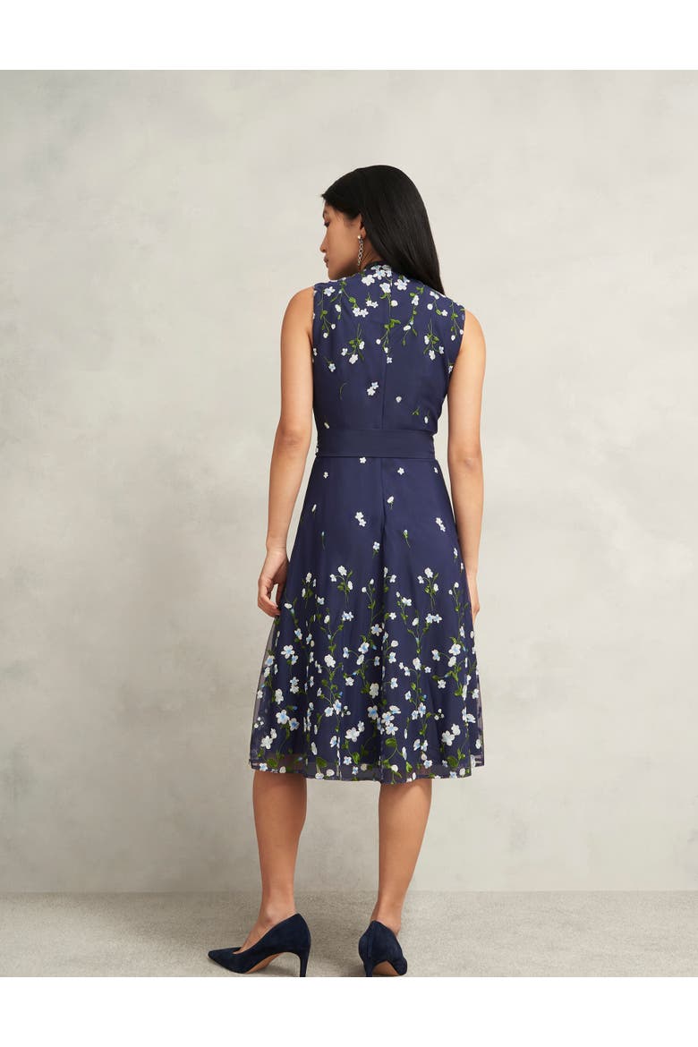Aria Embroidered Dress, Alternate, color, Midnight Blue