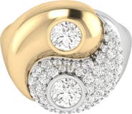 Everlee Yin-Yang Lab Diamond Ring in 14K Two-Tone Gold