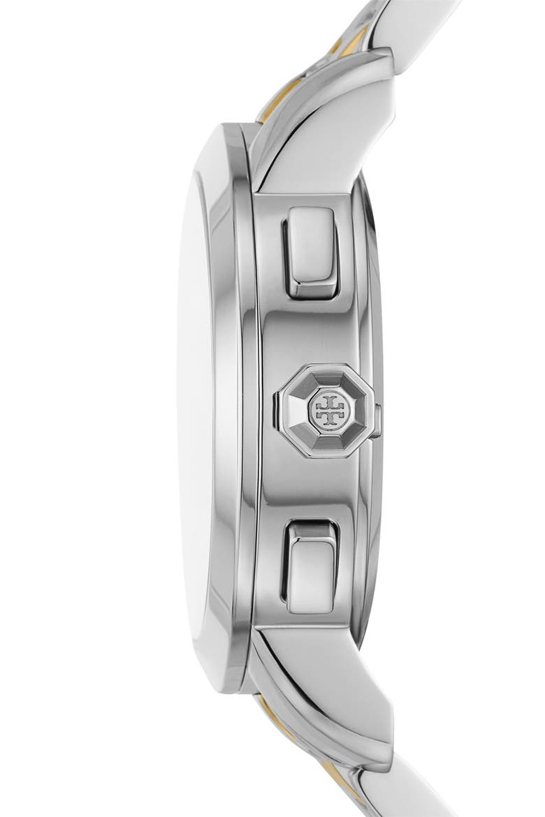 The Tory Two-Tone Chronograph Bracelet Watch, 37mm, Alternate, color, TWO-TONE