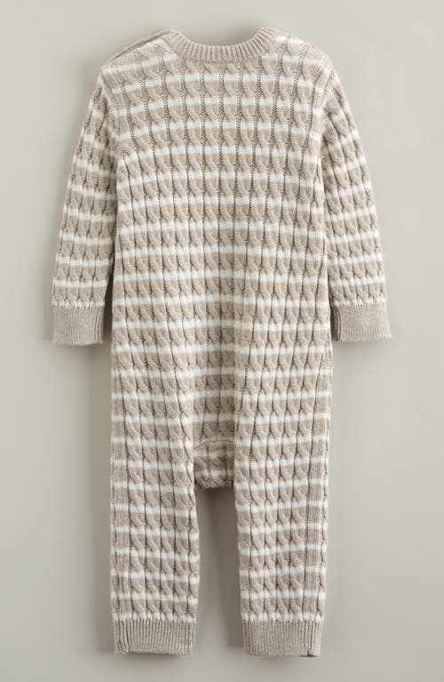 Nordstrom Cable Sweater Romper In Animal Print