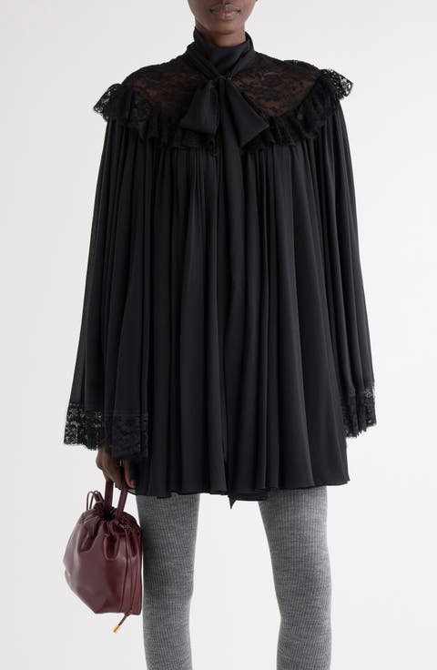 Iconic Long Sleeve Organic Silk Georgette Minidress