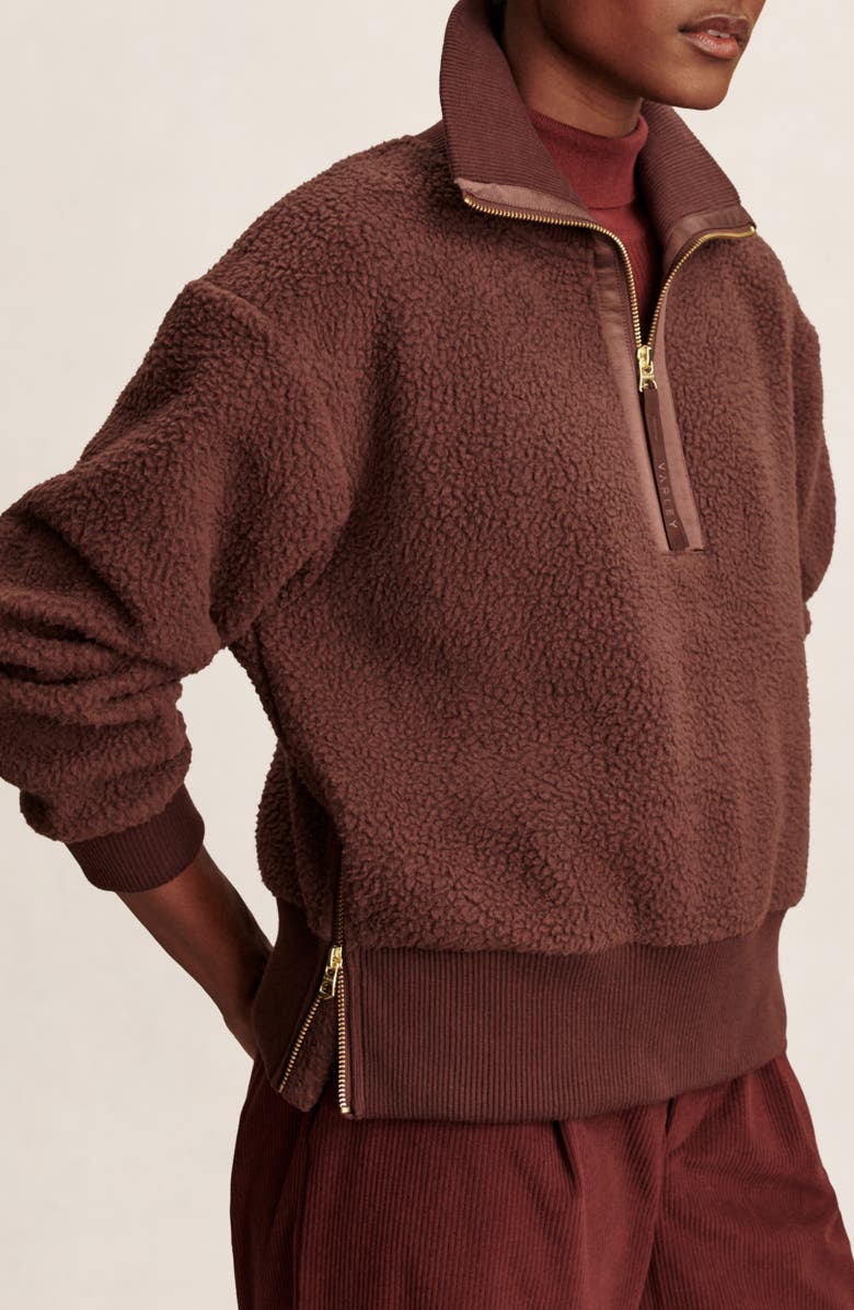 Roselle Recycled Polyester Fleece Half Zip Pullover