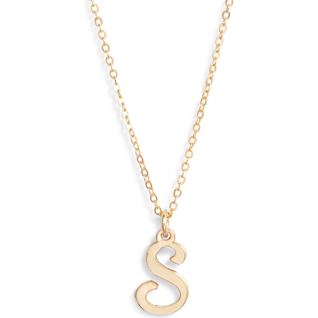 Set & Stones Gianna Initial Pendant Necklace In Gold/s