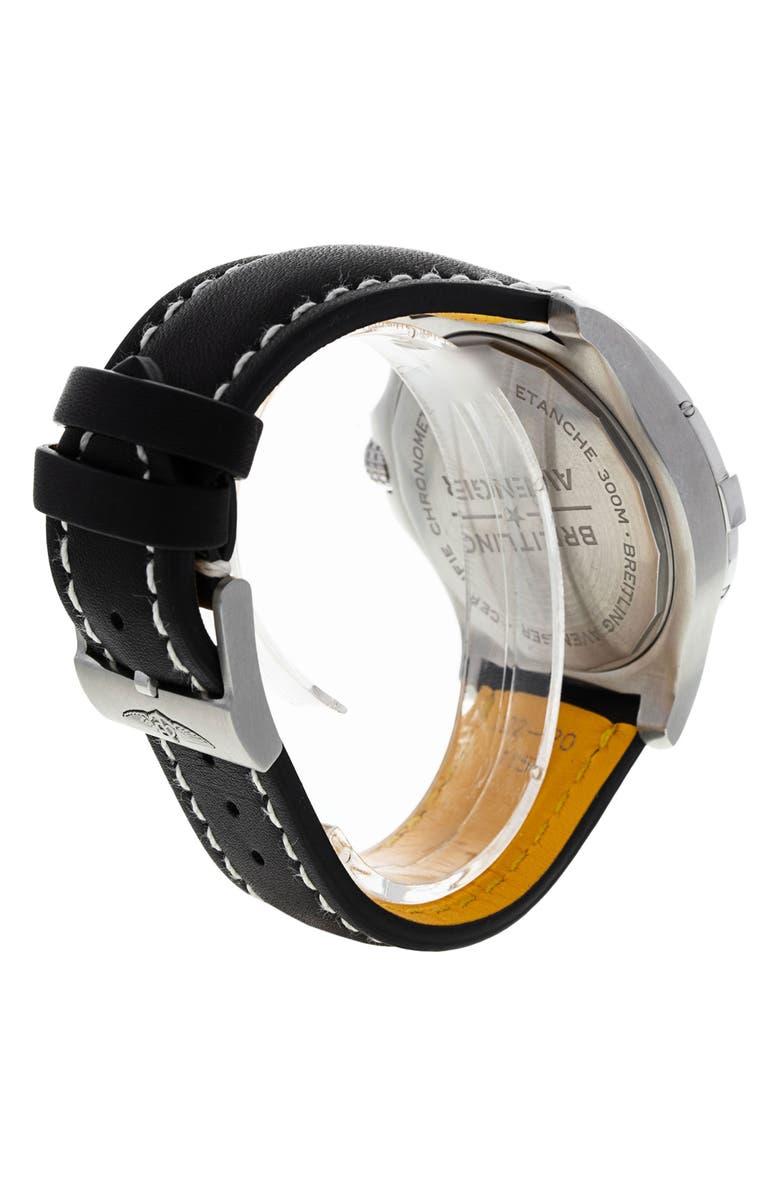 Watchfinder & Co. Breitling Preowned 2021 Avenger Automatic 43 Leather Strap Watch, 43mm, Alternate, color,
