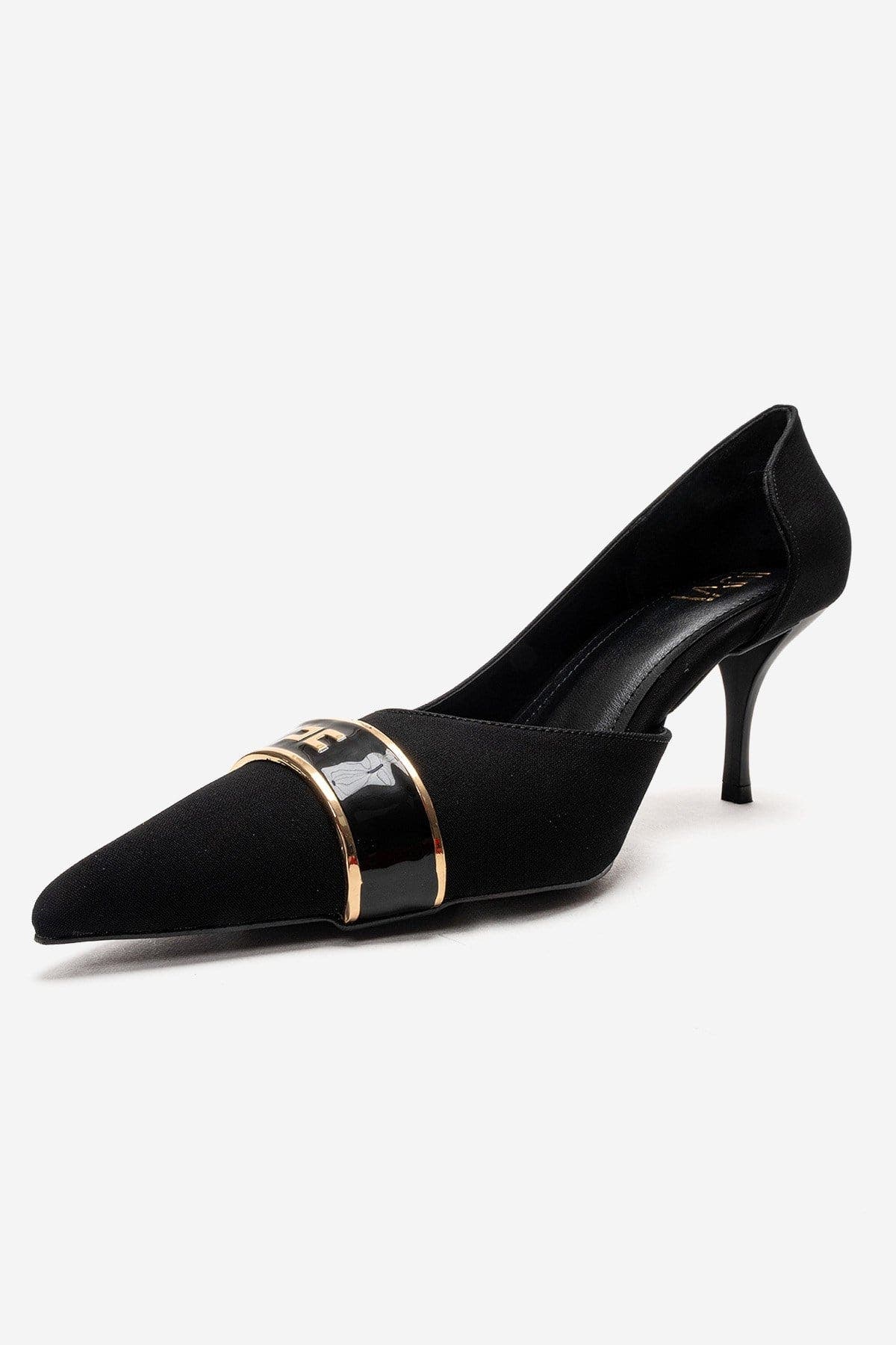 Prologue Shoes Kendra Pointed Toe Stiletto Pump, Alternate, color, Black