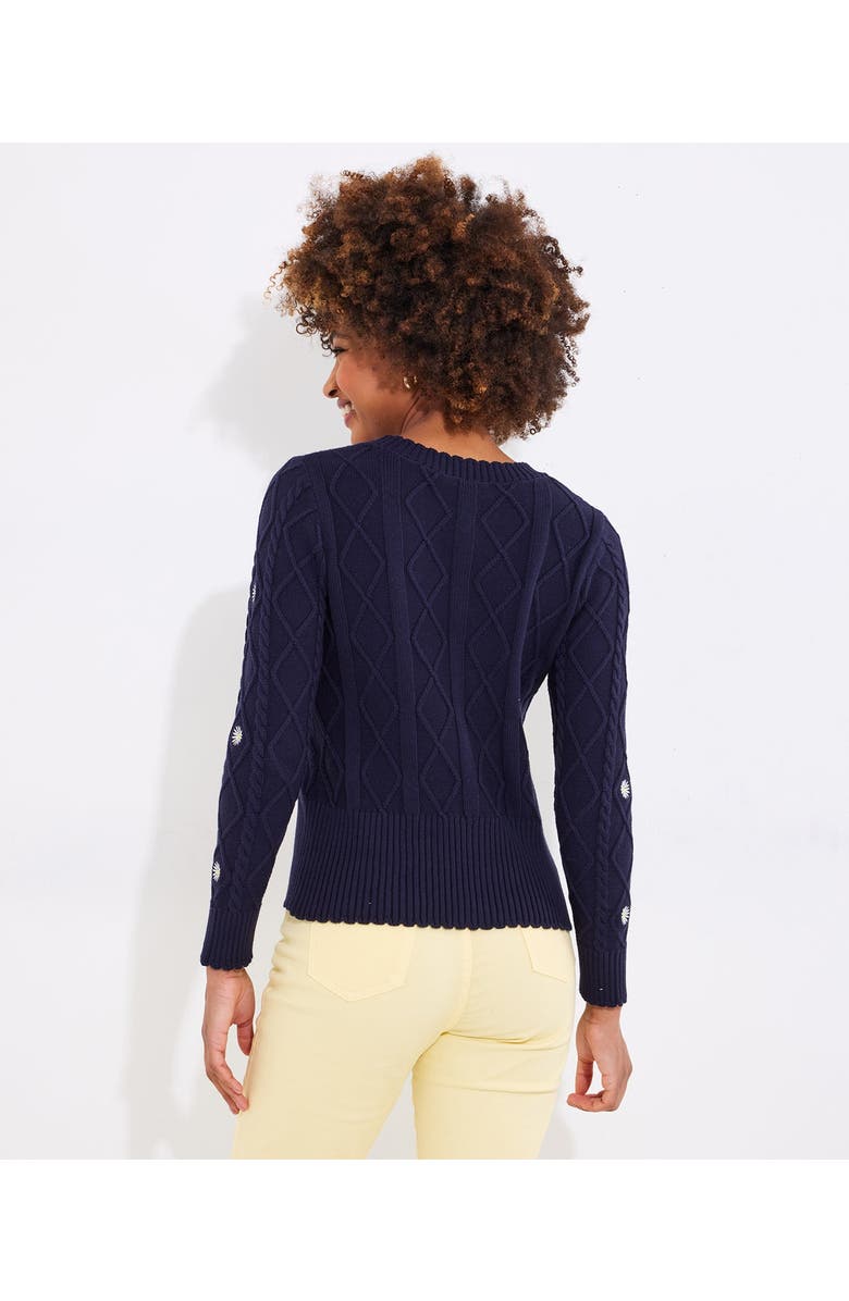 Joe Browns Embroidered Cable Cardigan, Alternate, color, Embroidered Daisies