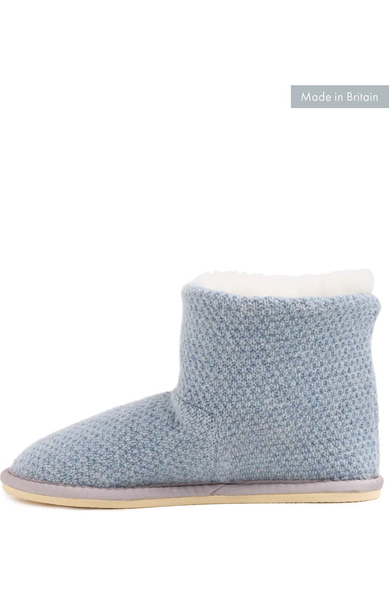 Celtic & Co. British Knitted Shortie Slippers, Alternate, color, Vintage Blue