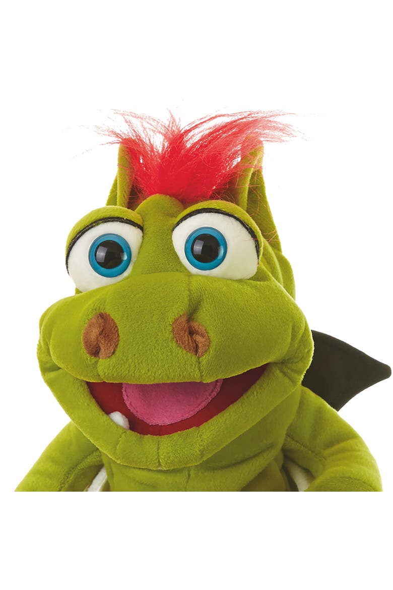 Olive The Baby Dinosaur 14 Inch Plush Hand Puppet, Alternate, color, Multicolored