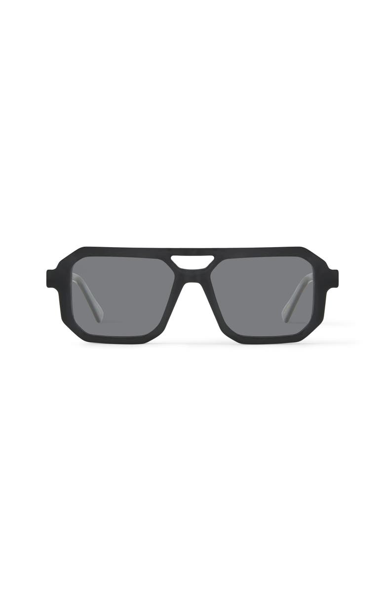 French Kiwis Eyewear Angelo Sunglasses, Main, color, Black