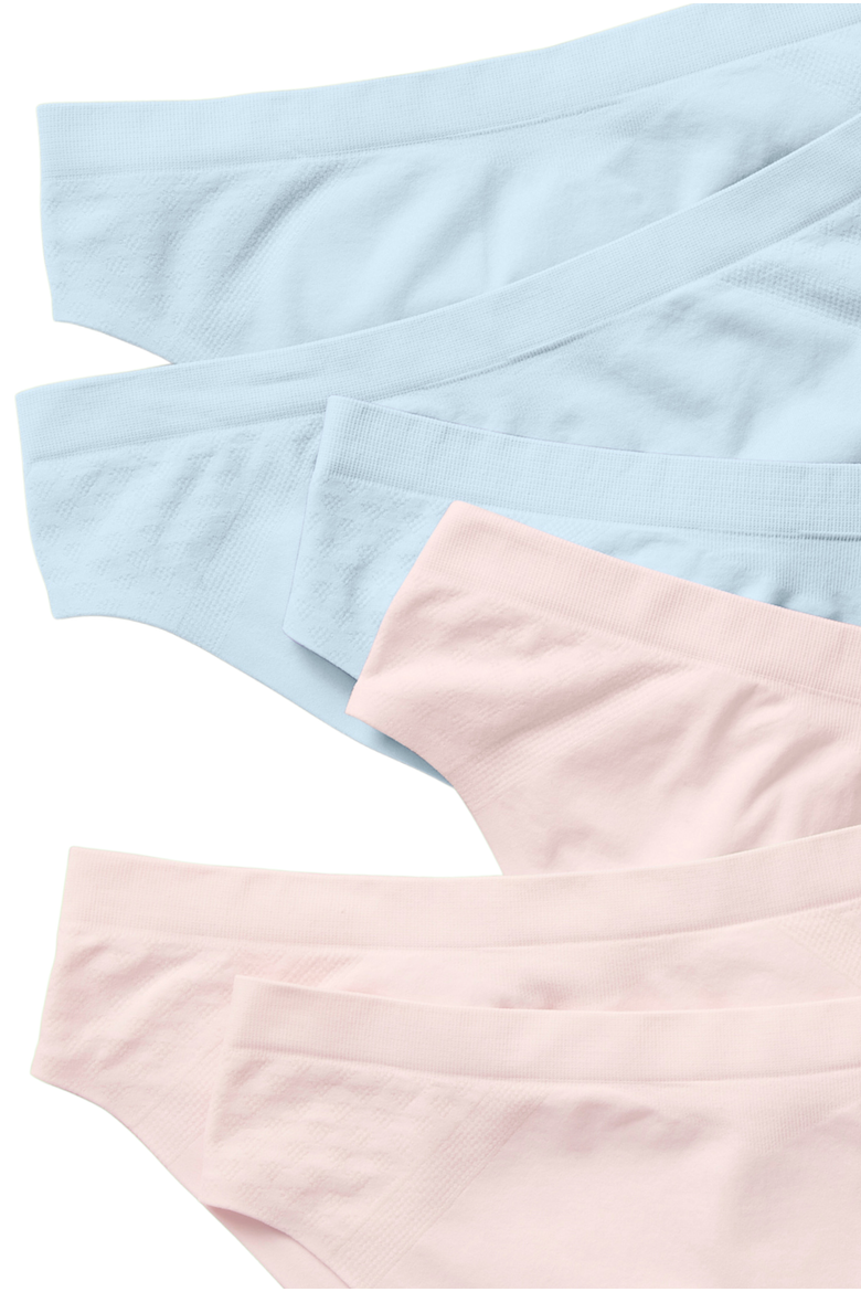 6PK Seamless Bikini Underwear with Bonded Seam, Alternate, color, Tulle