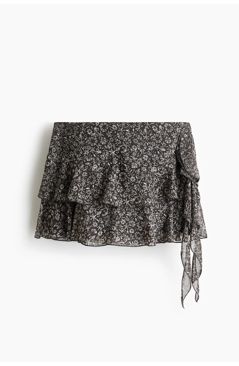H&M Draped-panel Tiered Skirt, Main, color, 