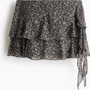 H&M Draped-panel Tiered Skirt