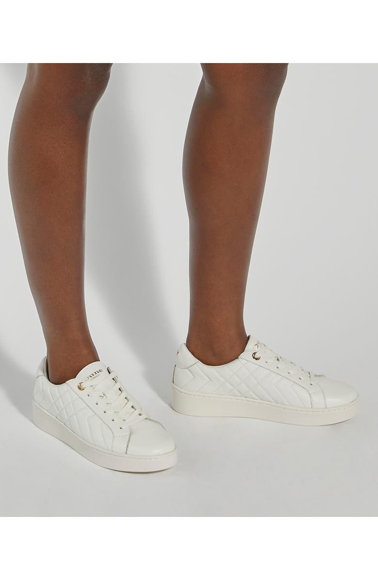 Dune London Egent Sneaker, Alternate, color, White