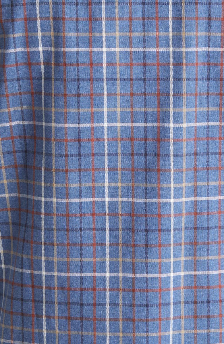 Johnston & Murphy Yarn Dyed Grid Cotton Button-Up Shirt, Alternate, color,