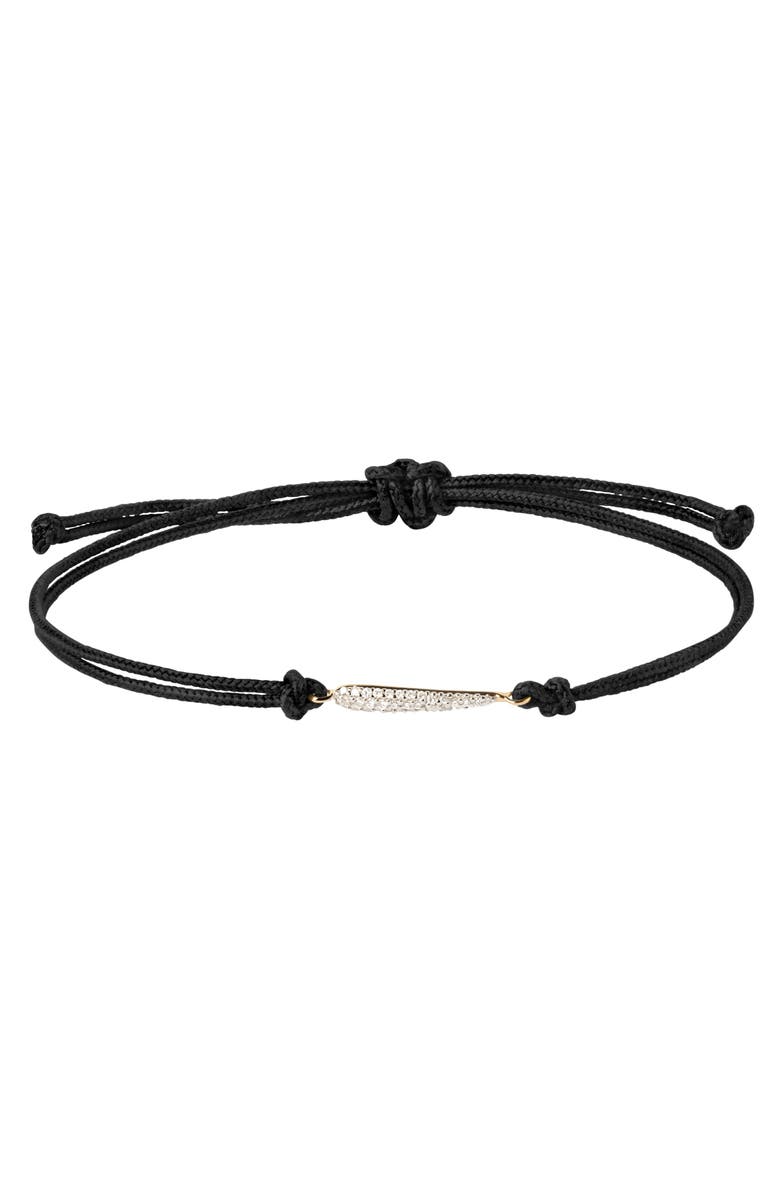 PDPAOLA Nina Diamond Cord Bracelet, Main, color,