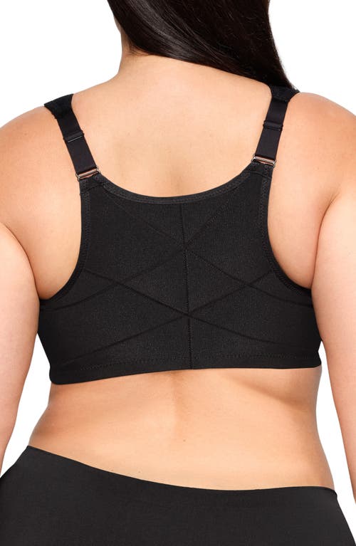 Glamorise Wonderwire Underwire Front Closure Bra In Black