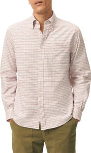 Brooks Brothers Friday Tattersall Check Cotton Oxford Cloth Button-Down Shirt