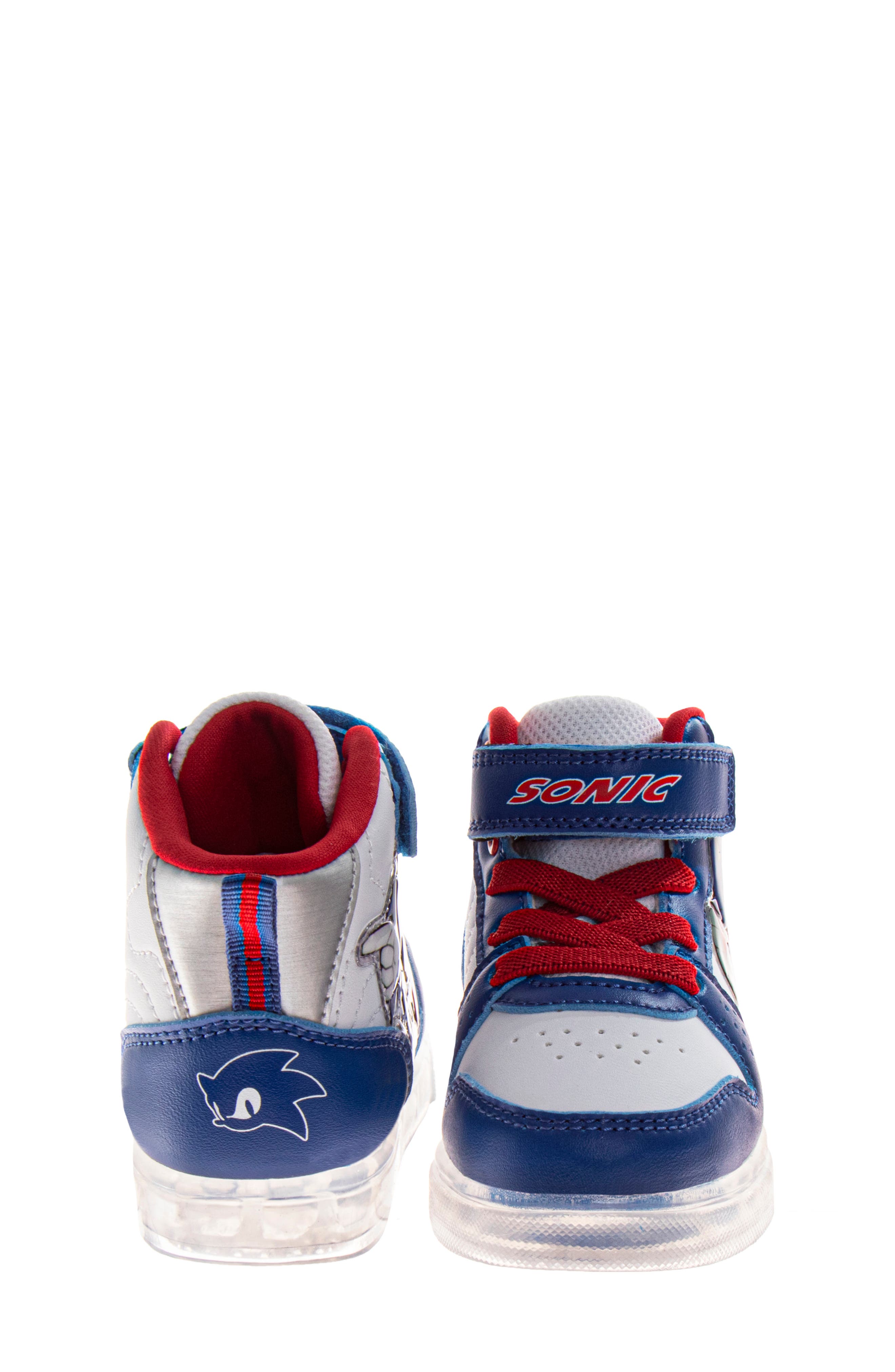JOSMO Kids' Sonic the Hedgehog High Top Sneaker, Alternate, color, Blue