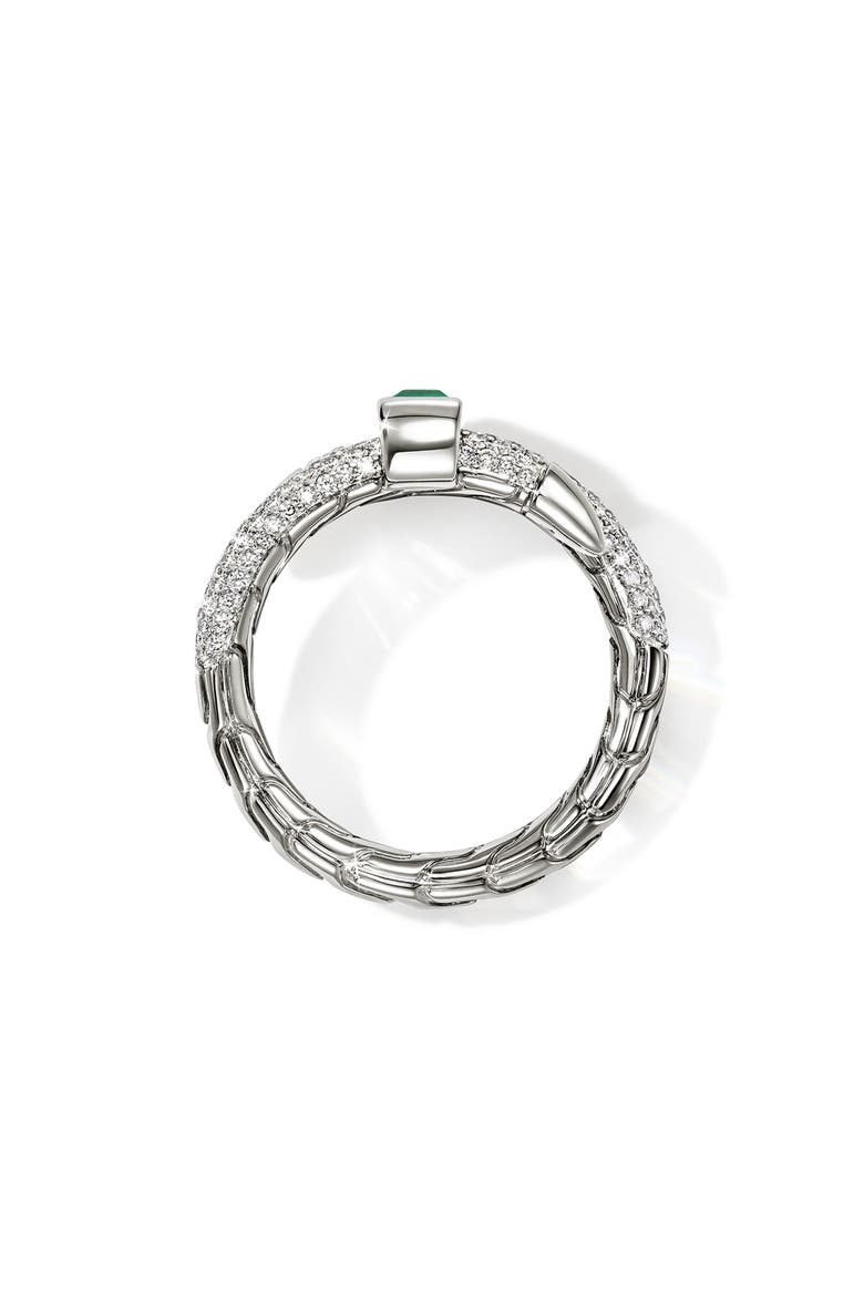 Artisan Series Spear Ring 18k White Gold Diamond & Tourmaline, Alternate, color, 18K WHITE GOLD