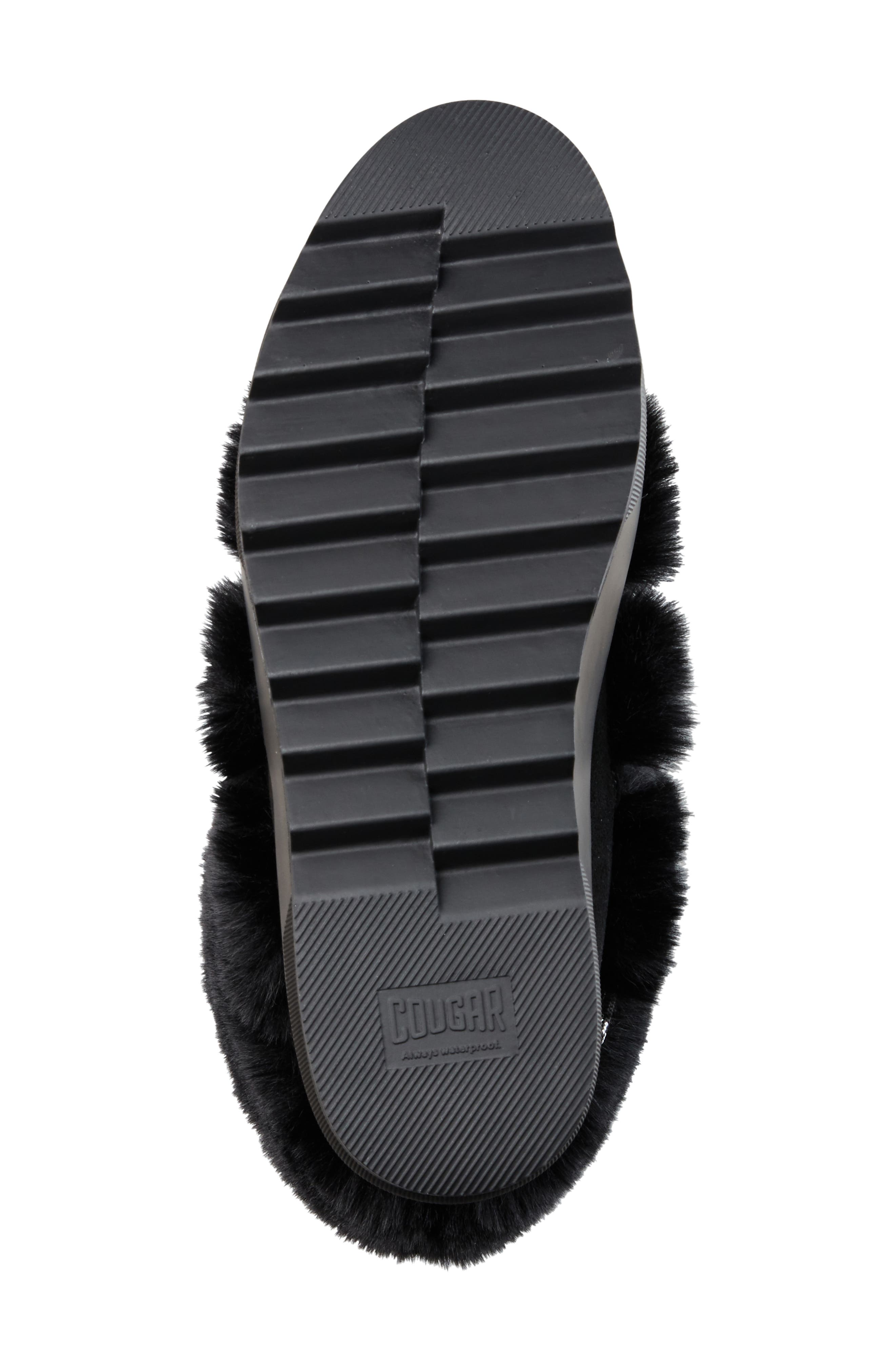 Cougar Vanity Faux Fur Trim Waterproof Bootie, Alternate, color, 