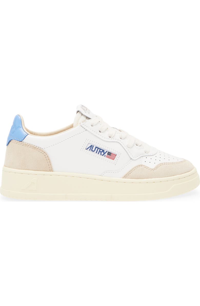 AUTRY Medalist Low Sneaker, Alternate, color, White/ Vista Leather/ Suede