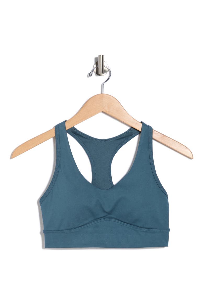 Rubina Racerback Sports Bra, Alternate, color, TIDAL