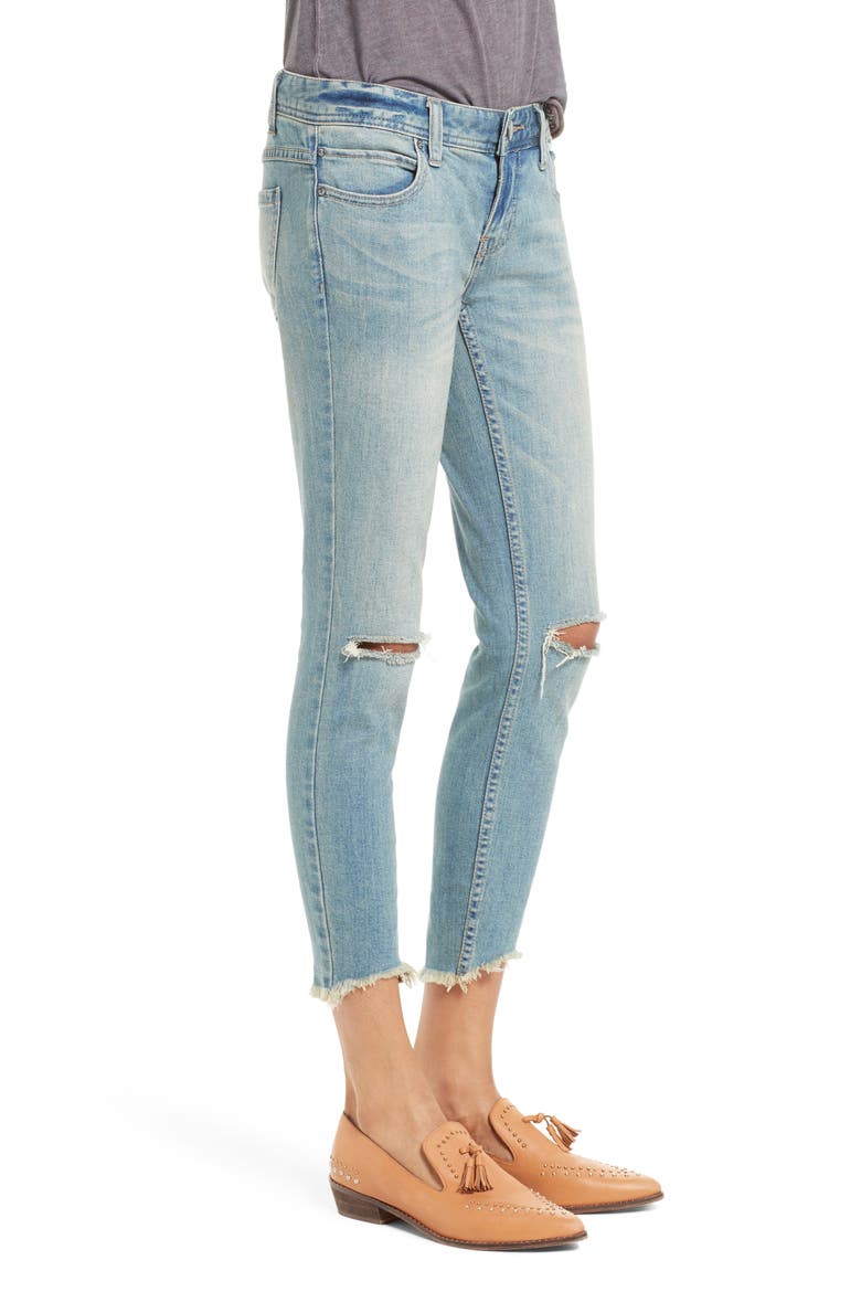 Ripped Crop Skinny Jeans, Alternate, color, SITKA WASH