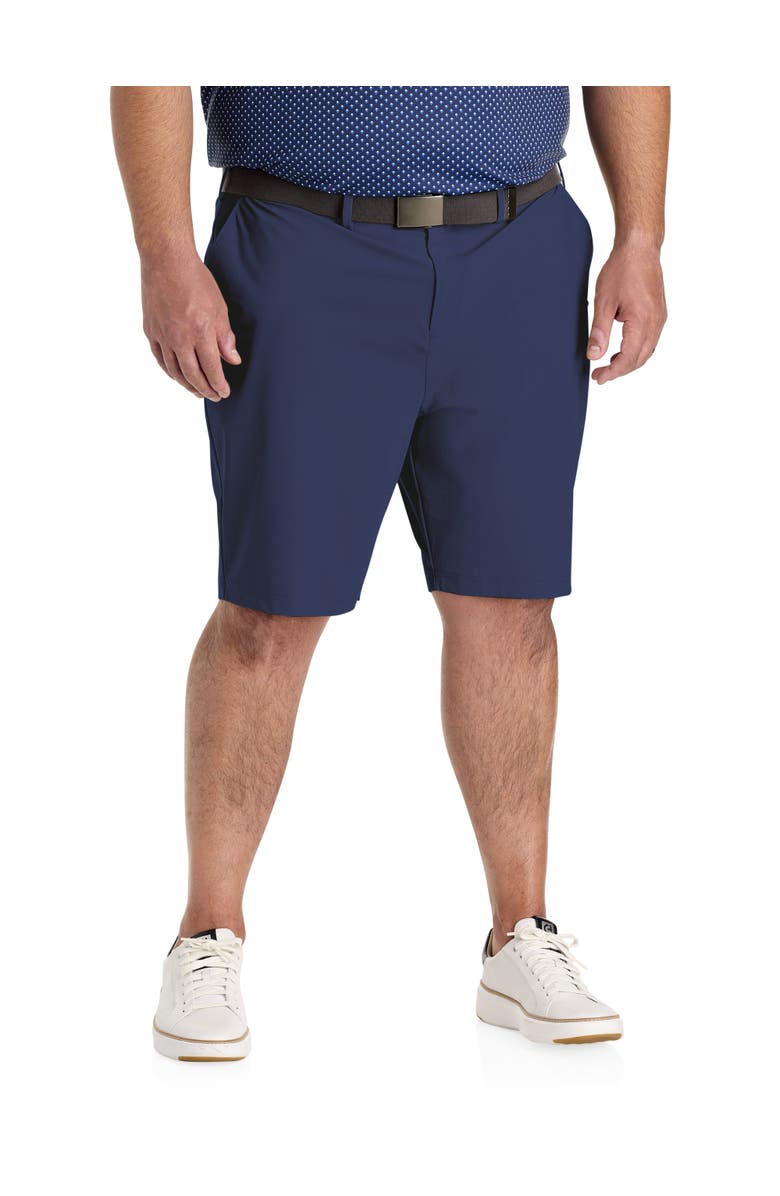 Callaway Big & Tall Flat-Front Golf Shorts, Main, color, Peacoat