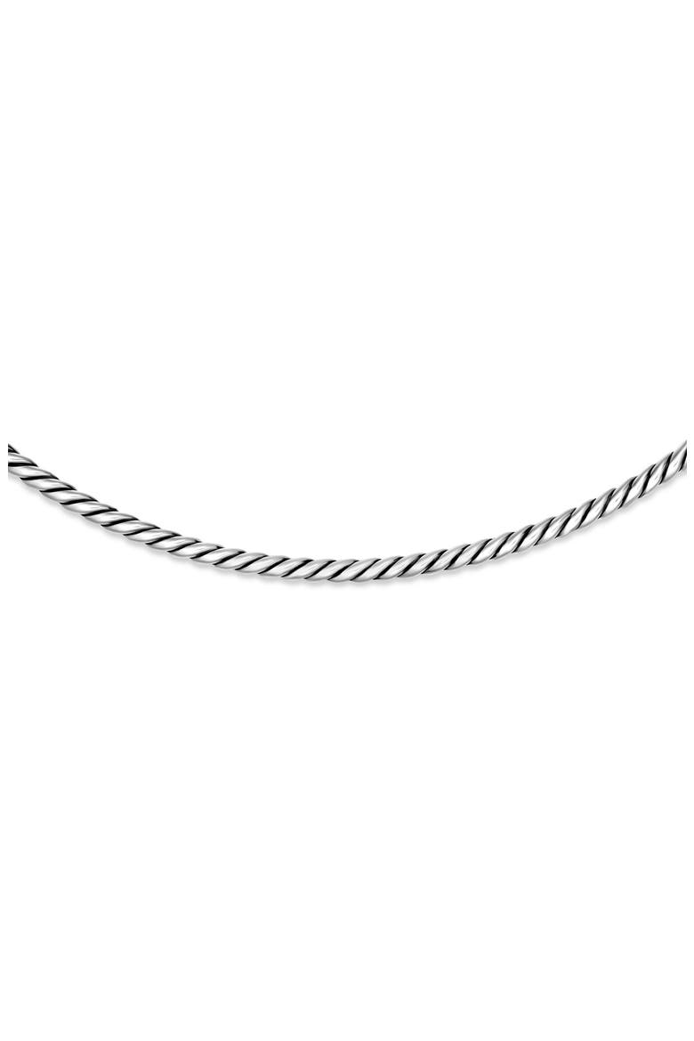 Sculpted Cable Necklace, Alternate, color, SILVER