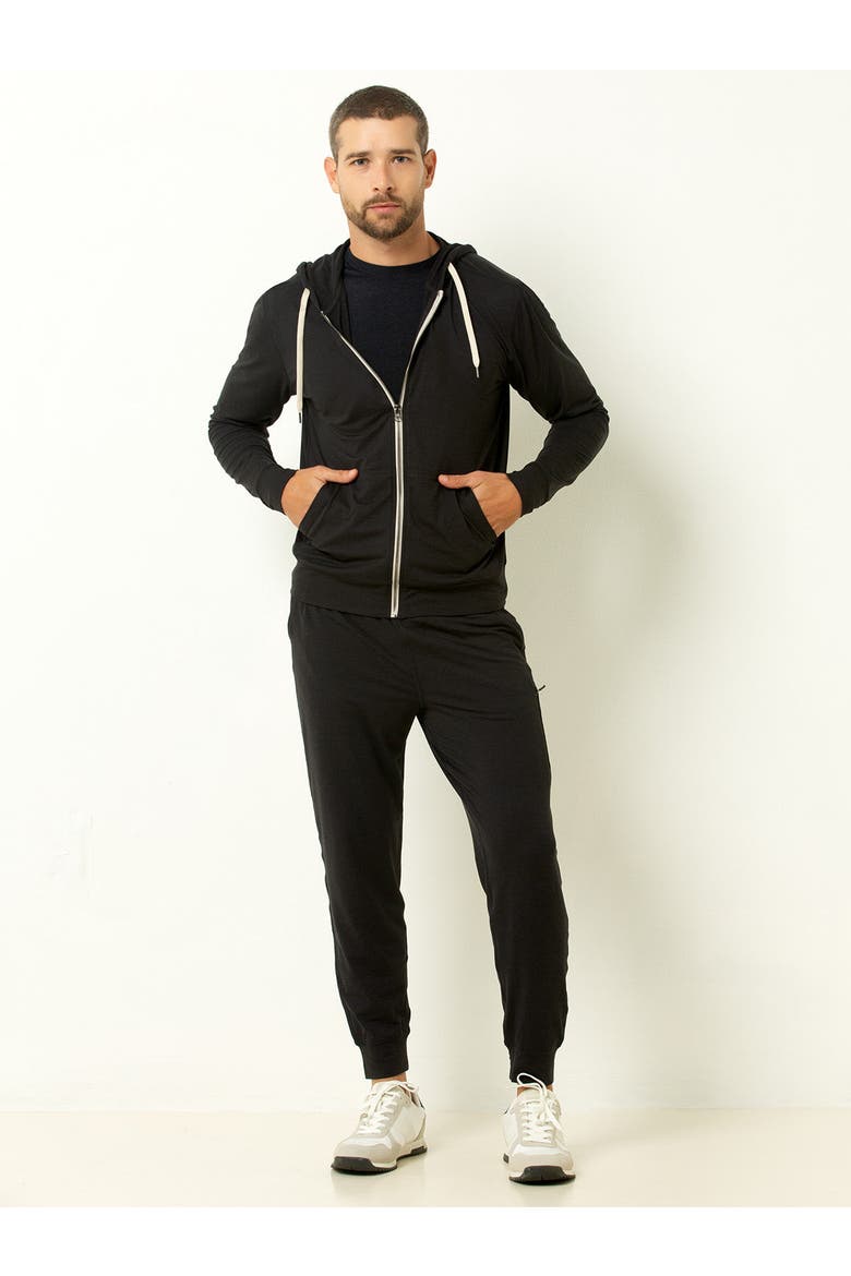Everyday Drawstring Jogger, Alternate, color, Heather Navy