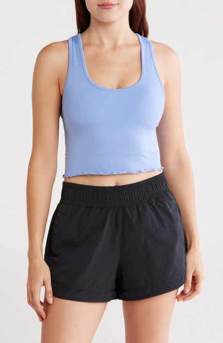 YOGALICIOUS Seamless Hollywood Lettuce Edge Racerback Bralette