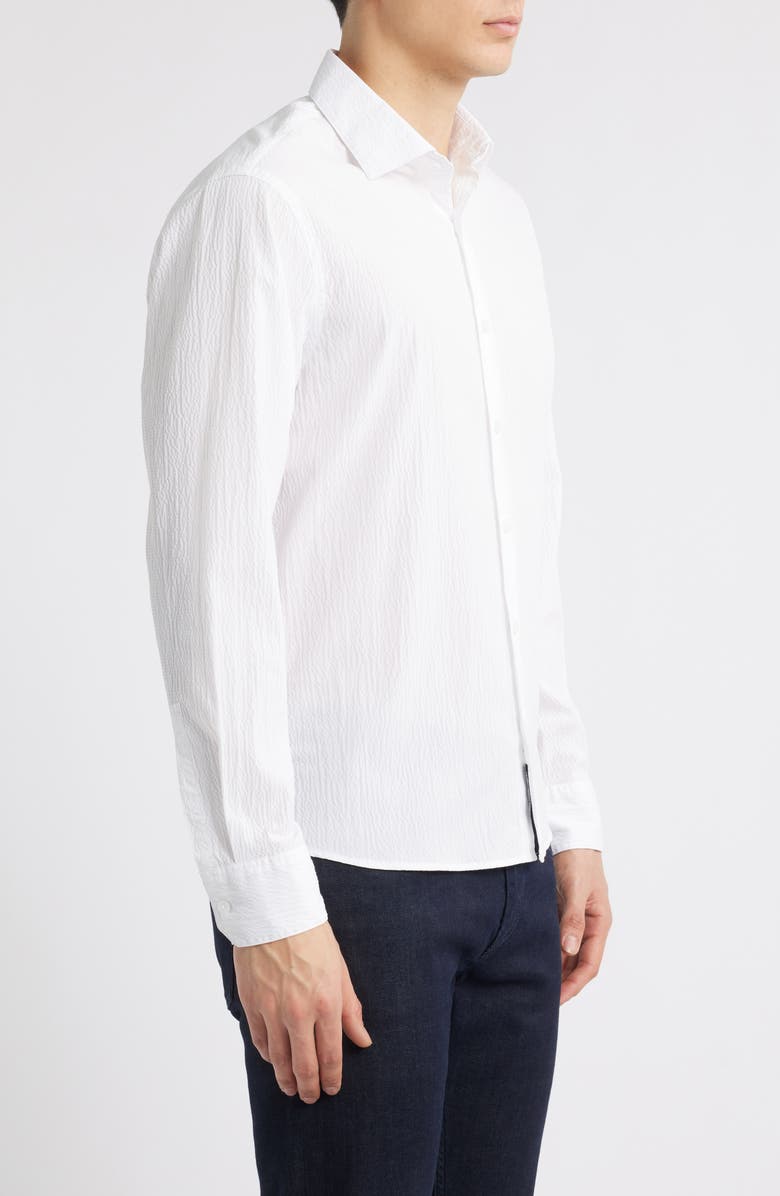 Robert Barakett Tyler Long Sleeve Button-Up Shirt, Alternate, color, White