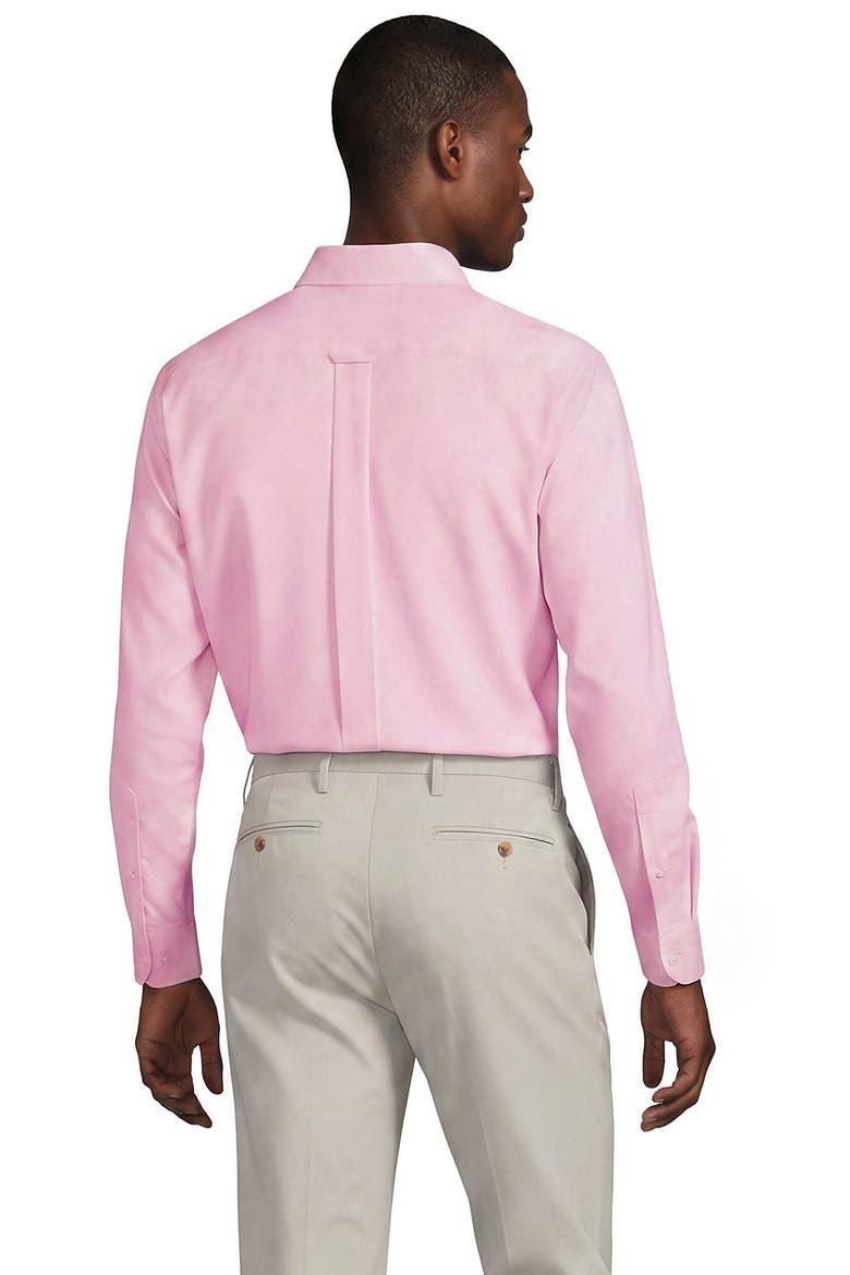 Tall No Iron Supima Oxford Dress Shirt, Alternate, color, Light Rose Pink