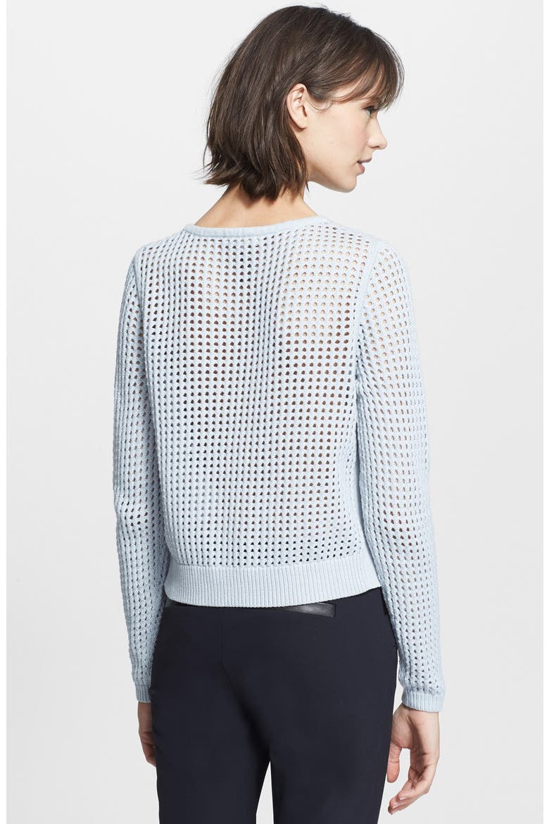 Crop Mesh Pullover, Alternate, color, POWDER BLUE