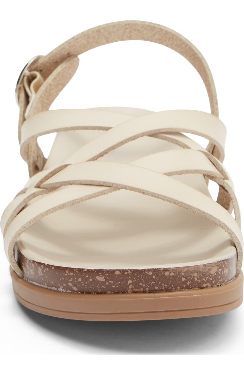 Project Cloud Faux Leather Sandal, Alternate, color, Cream