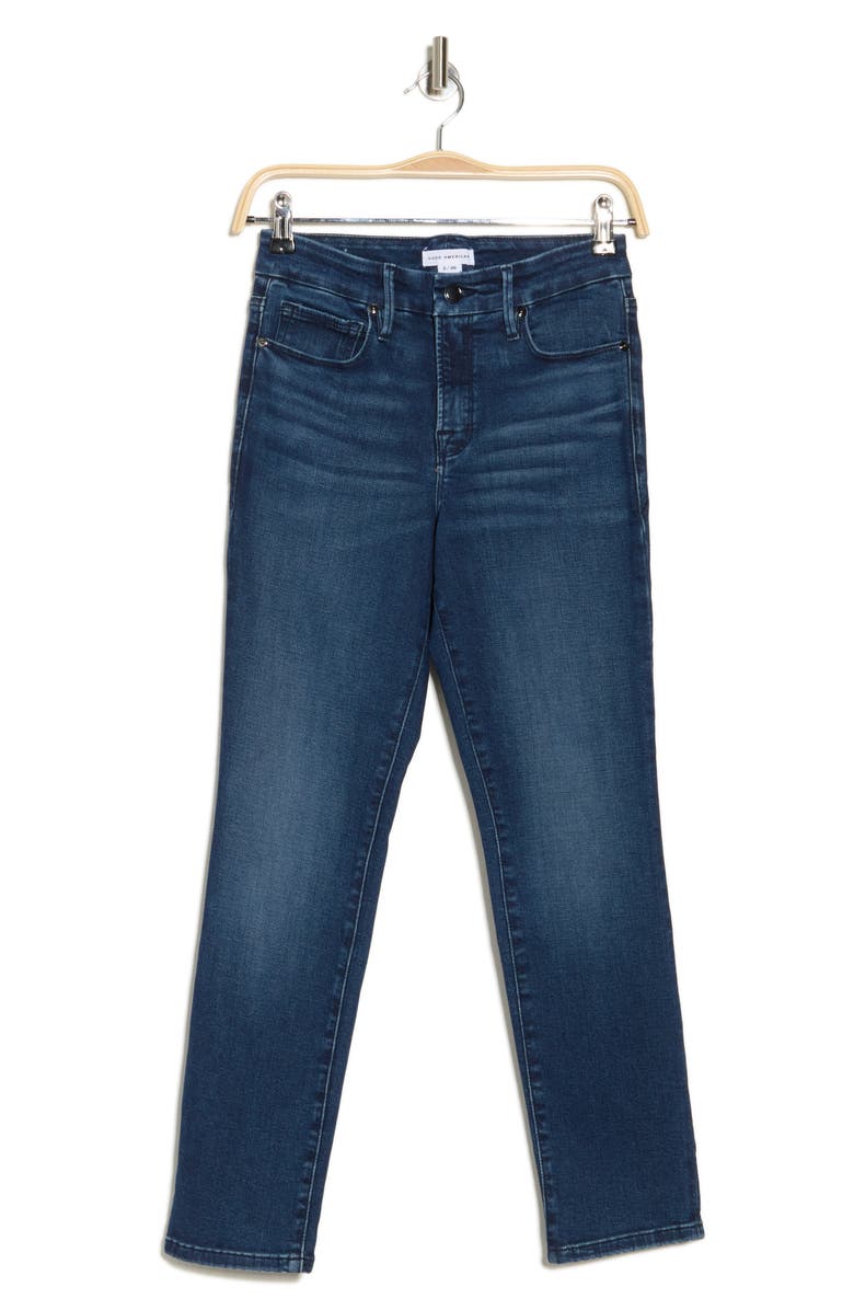Good American Good Legs Crop Split Hem Jeans, Alternate, color,