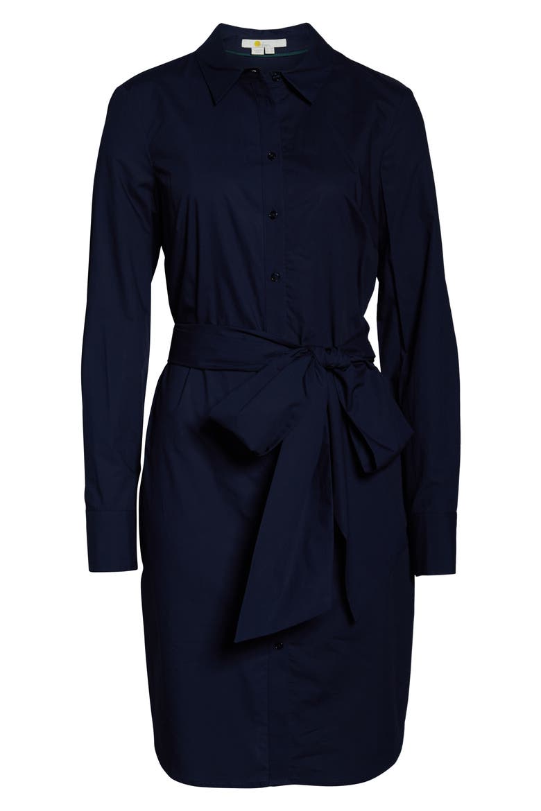 Long Sleeve Shirtdress, Alternate, color, NAVY