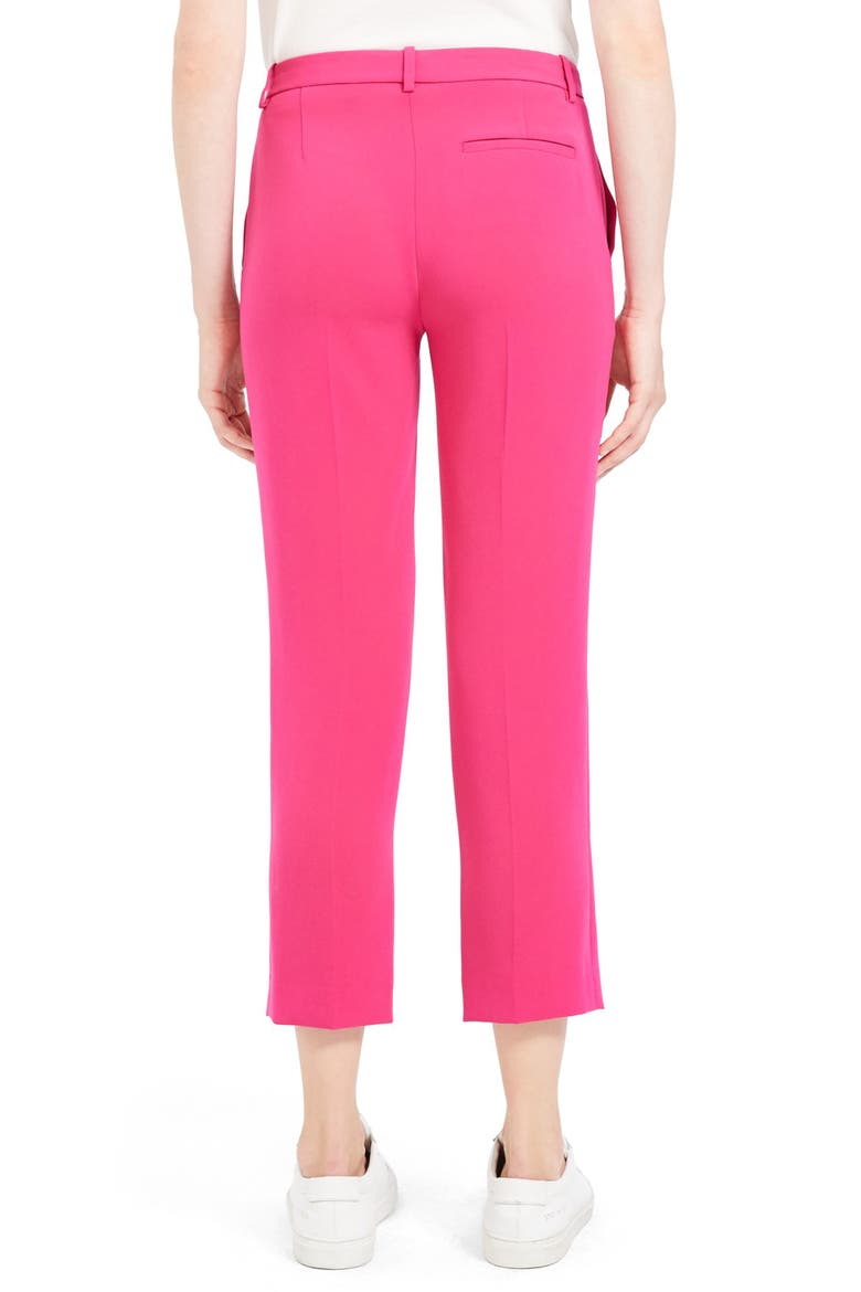 Tailored Ankle Trousers, Alternate, color, MAGENTA