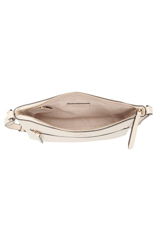 Kate Spade New York Jackson Top Zip Leather Crossbody Bag In Parchment
