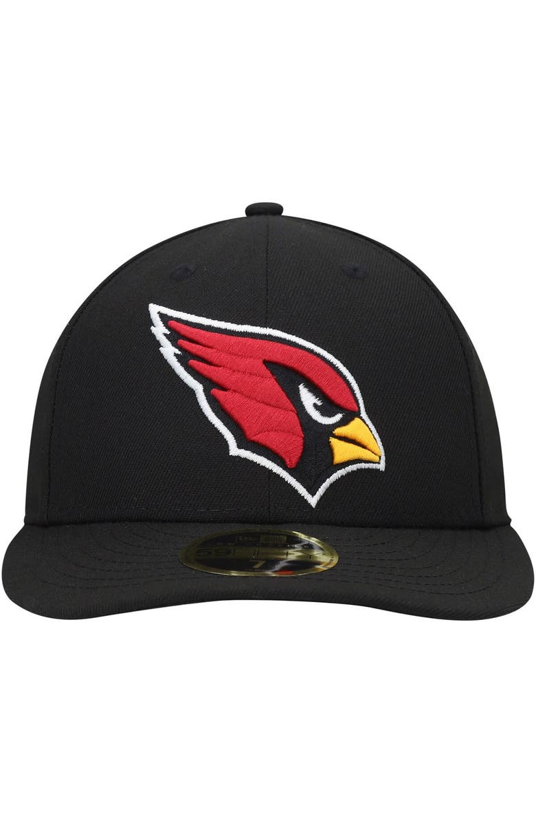 New Era Men's New Era Black Arizona Cardinals Omaha Low Profile 59FIFTY Fitted Hat, Alternate, color, Black