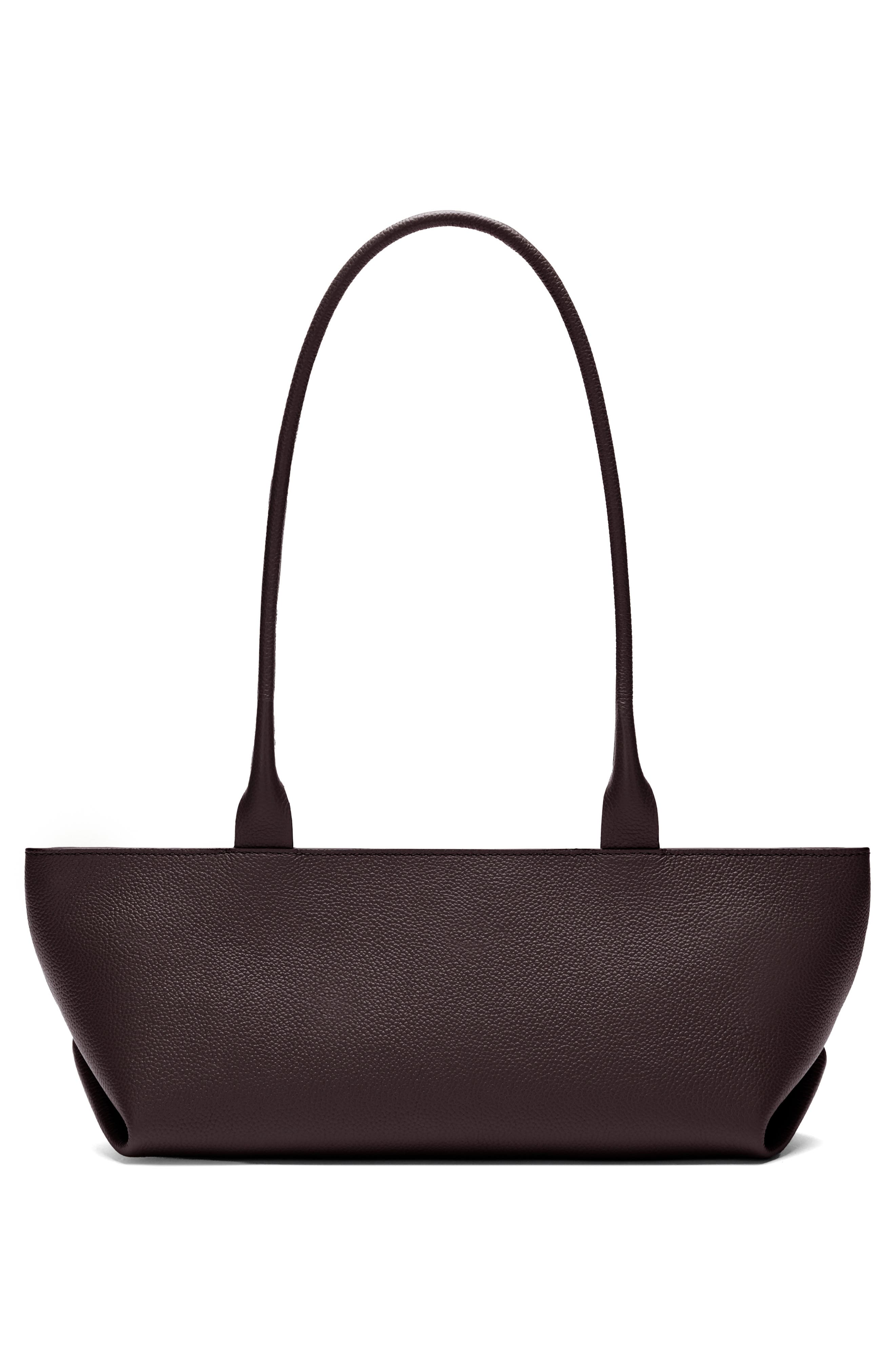 The New York Leather Shoulder Bag, Alternate, color, BORDEAUX