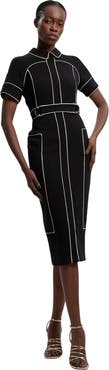 Karen Millen Compact Stretch Pencil Midi Dress