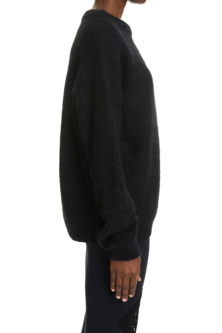 Dramatic Moh Sweater, Alternate, color, BLACK