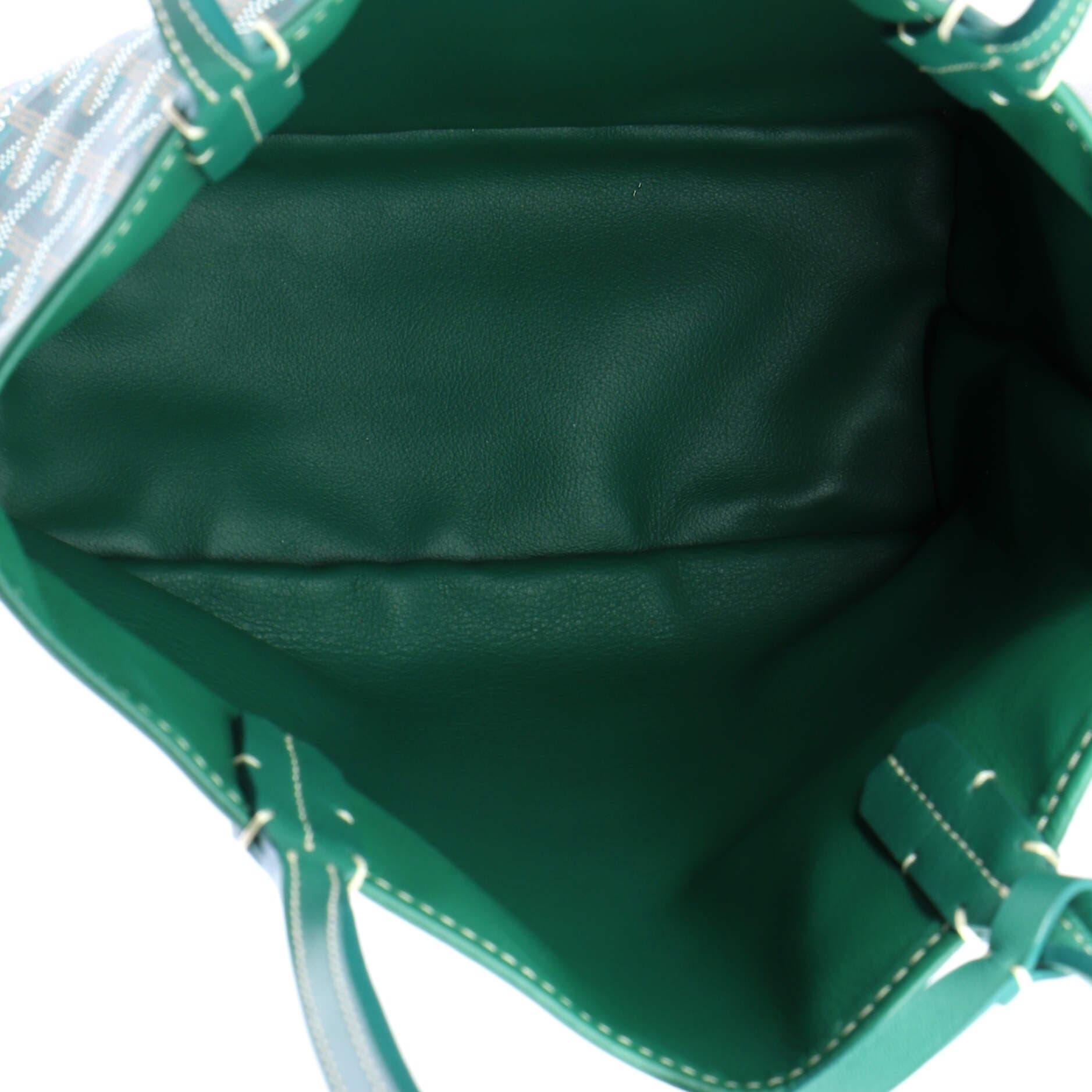 Pre-Owned Goyard Anjou Reversible Tote Coated Canvas Mini, Alternate, color, Green