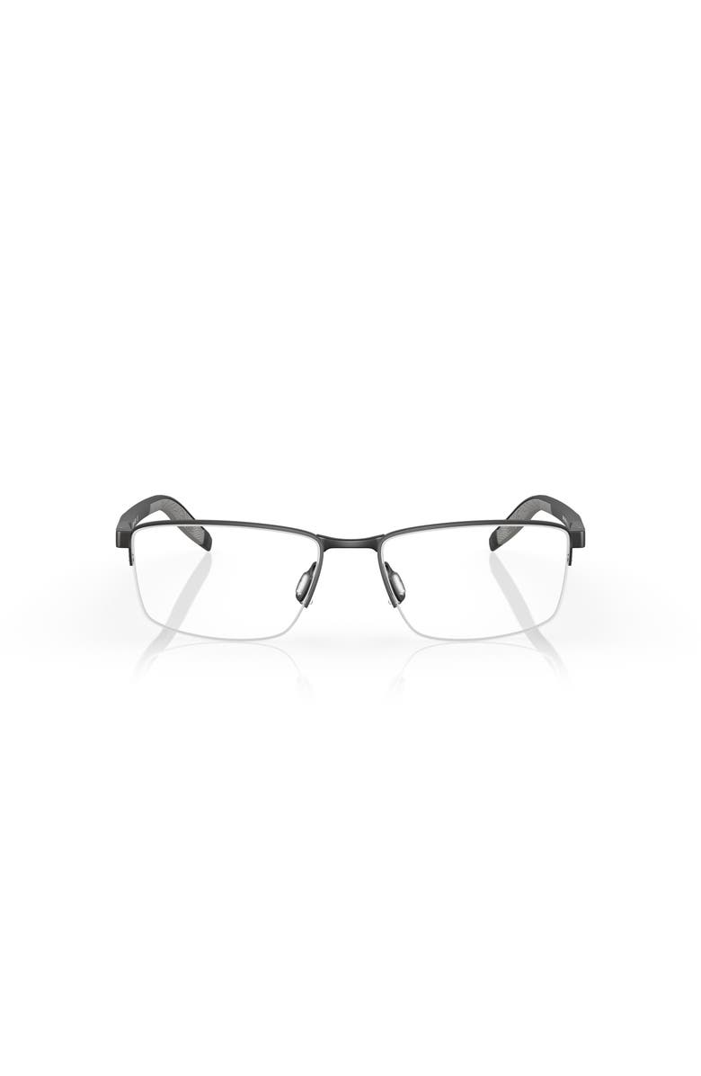 Costa 55mm Rectangle optical glasses, Alternate, color, Black