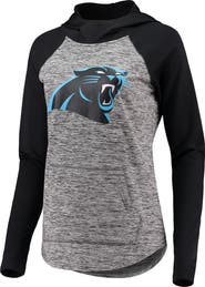 G-III 4HER BY CARL BANKS Women's G-III 4Her by Carl Banks Heathered Gray/Black Carolina Panthers Championship Ring Pullover Hoodie