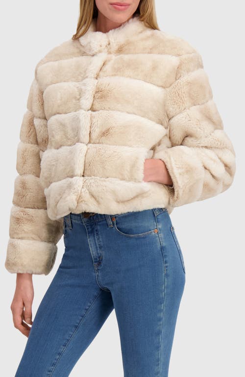 Lyla Grant Fur-free Chinchilla (faux Fur) Jacket, Stand Collar In White