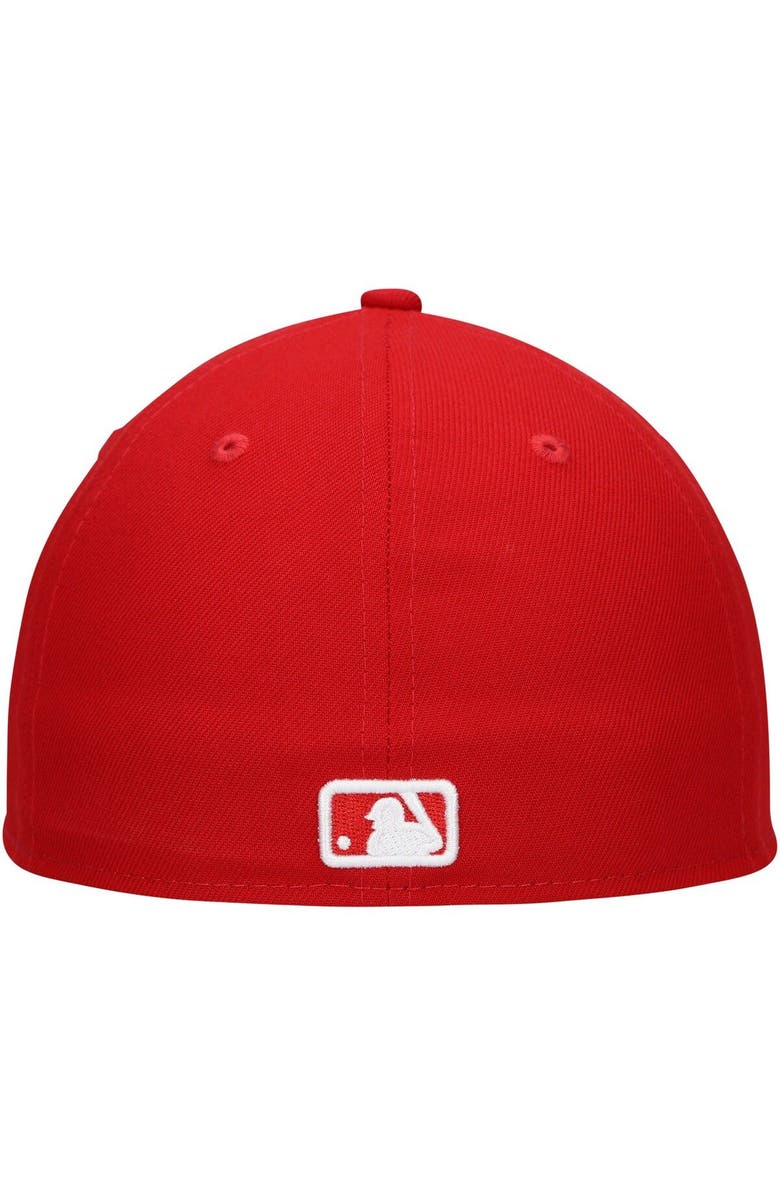 New Era Men's New Era Scarlet Toronto Blue Jays Low Profile 59FIFTY Fitted Hat, Alternate, color, 