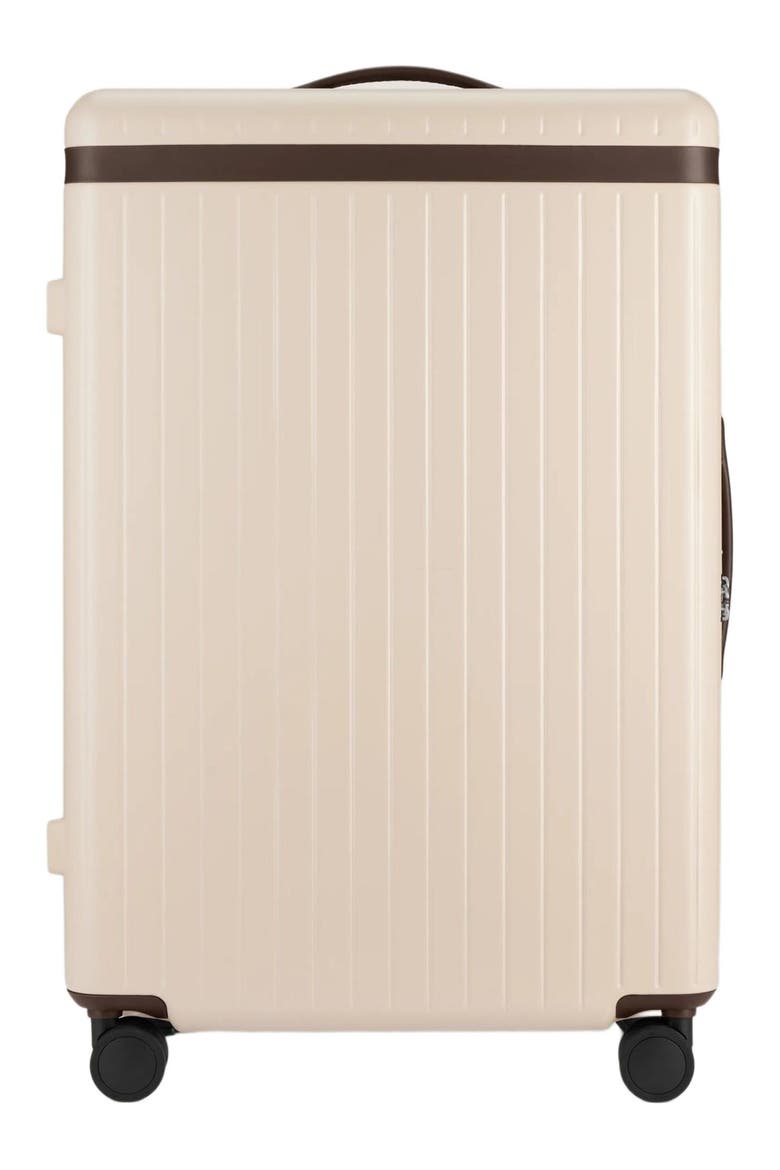 The Large Check-in Suitcase, Main, color, Sand / Chocolate